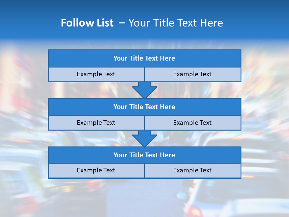 Traffic Direction City PowerPoint Template