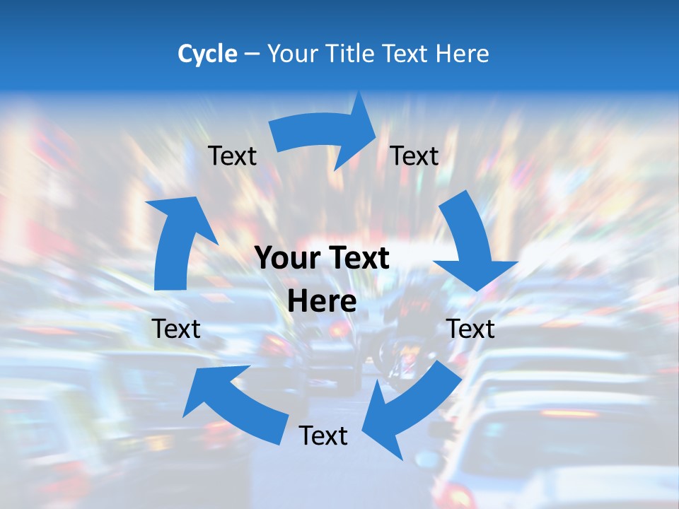 Traffic Direction City PowerPoint Template