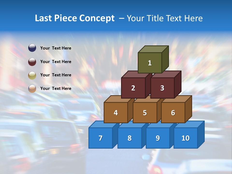 Traffic Direction City PowerPoint Template