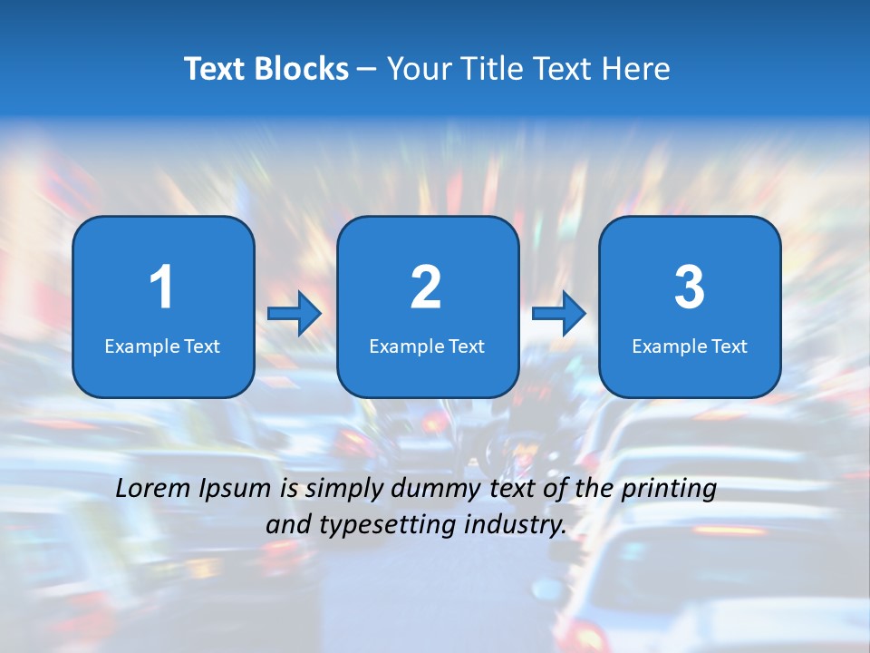 Traffic Direction City PowerPoint Template