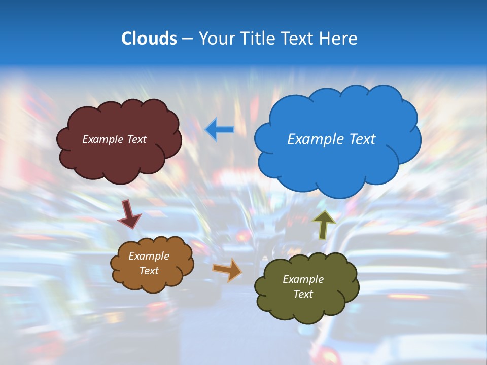 Traffic Direction City PowerPoint Template