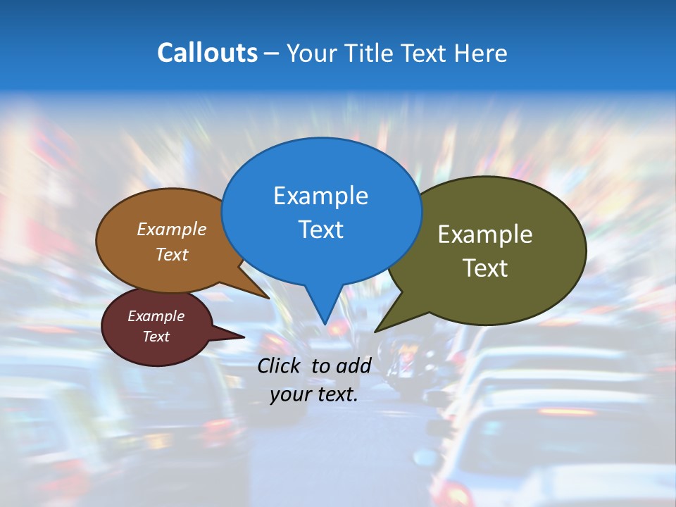 Traffic Direction City PowerPoint Template