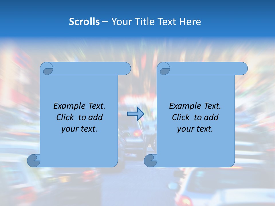 Traffic Direction City PowerPoint Template