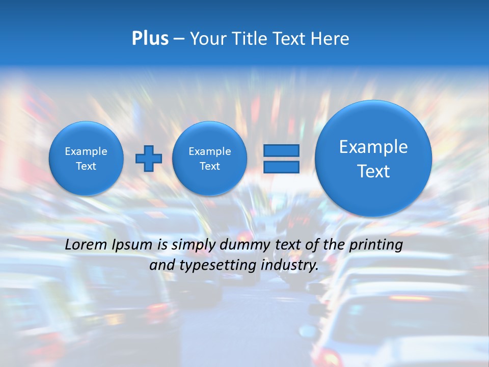 Traffic Direction City PowerPoint Template