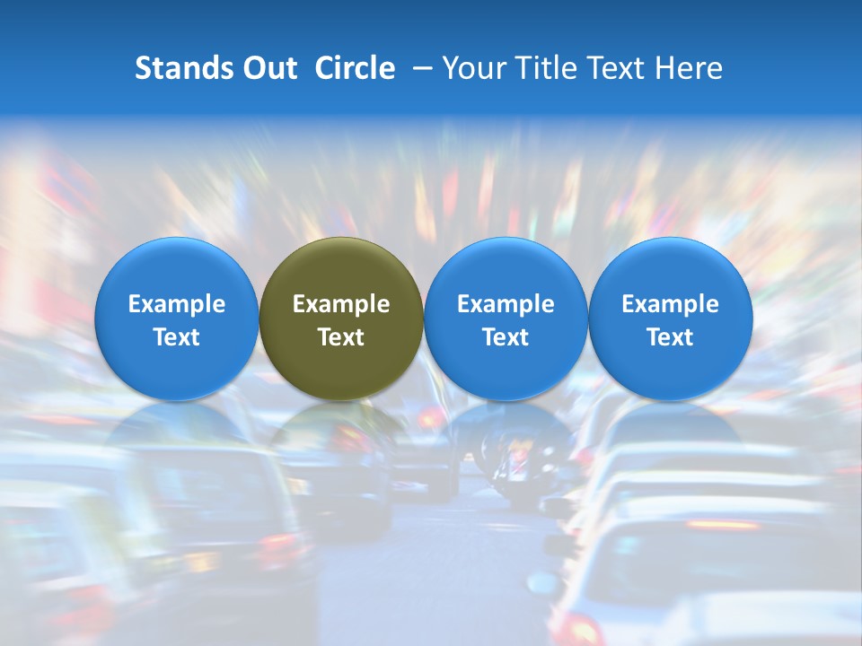 Traffic Direction City PowerPoint Template