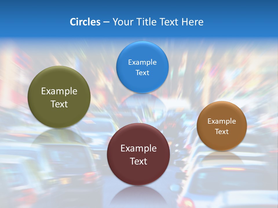 Traffic Direction City PowerPoint Template
