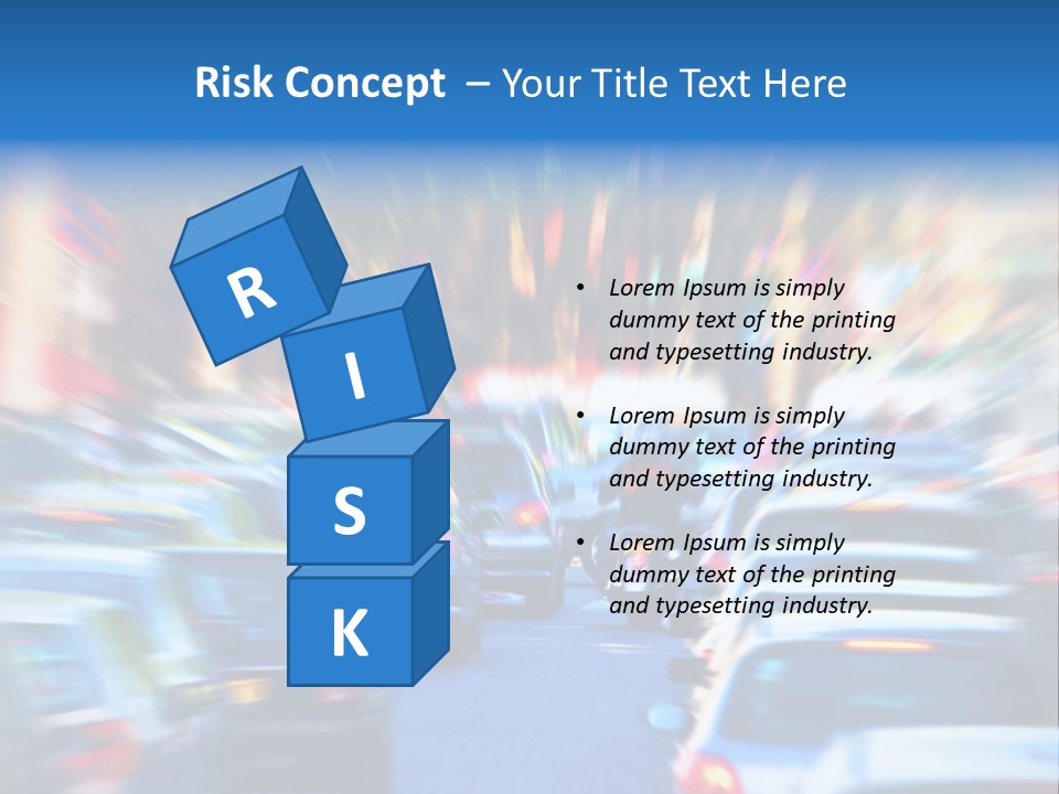 Traffic Direction City PowerPoint Template