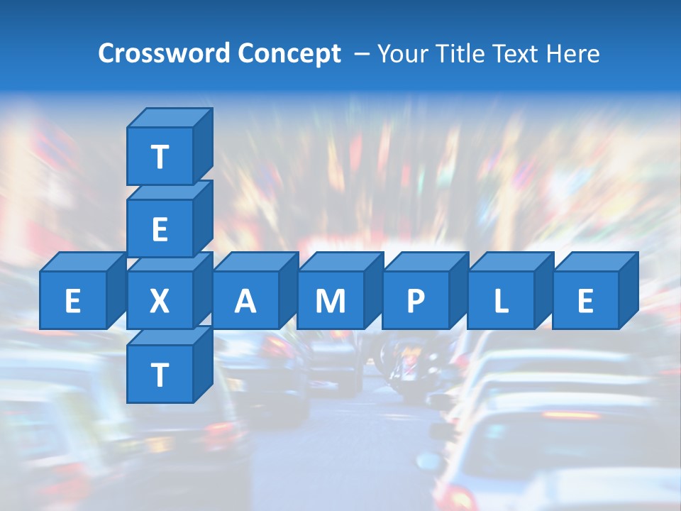 Traffic Direction City PowerPoint Template