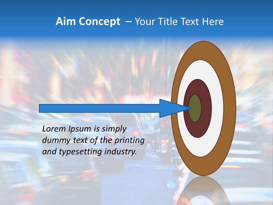 Traffic Direction City PowerPoint Template