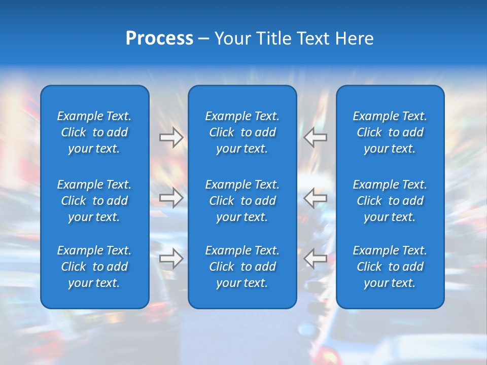 Traffic Direction City PowerPoint Template