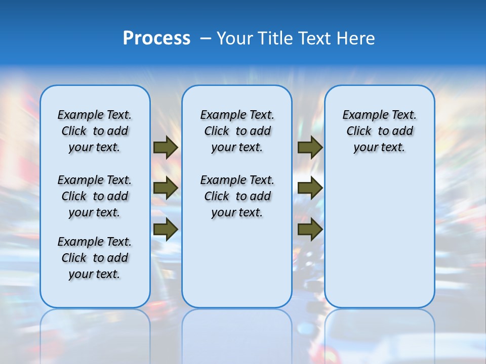 Traffic Direction City PowerPoint Template