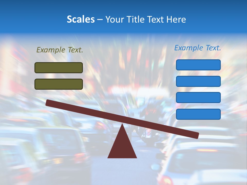 Traffic Direction City PowerPoint Template