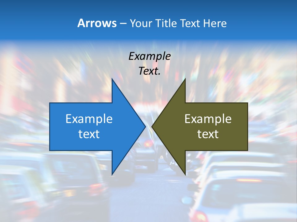 Traffic Direction City PowerPoint Template