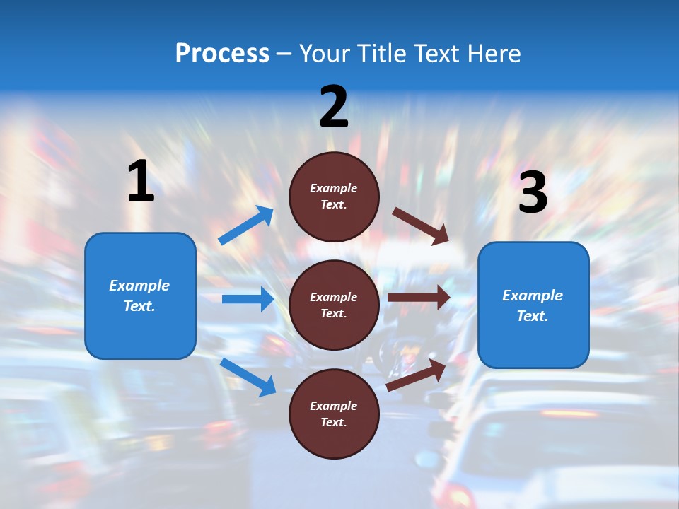 Traffic Direction City PowerPoint Template