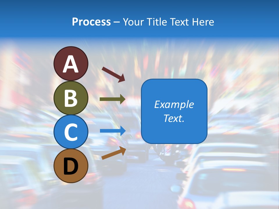 Traffic Direction City PowerPoint Template