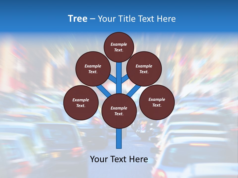 Traffic Direction City PowerPoint Template