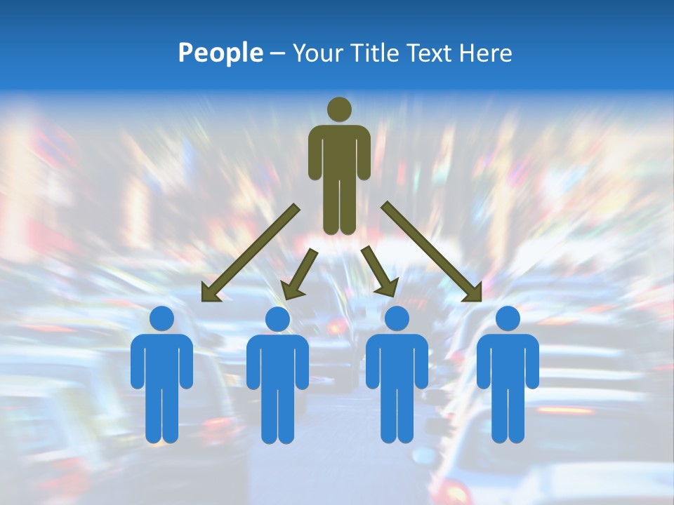 Traffic Direction City PowerPoint Template