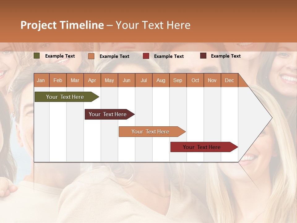 Faces Isolated Joyful PowerPoint Template