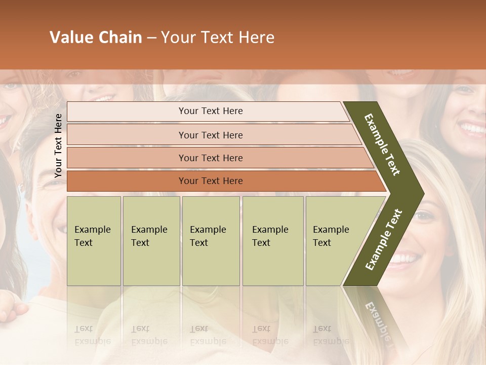 Faces Isolated Joyful PowerPoint Template