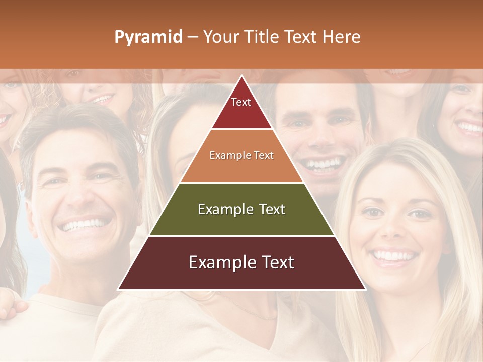 Faces Isolated Joyful PowerPoint Template