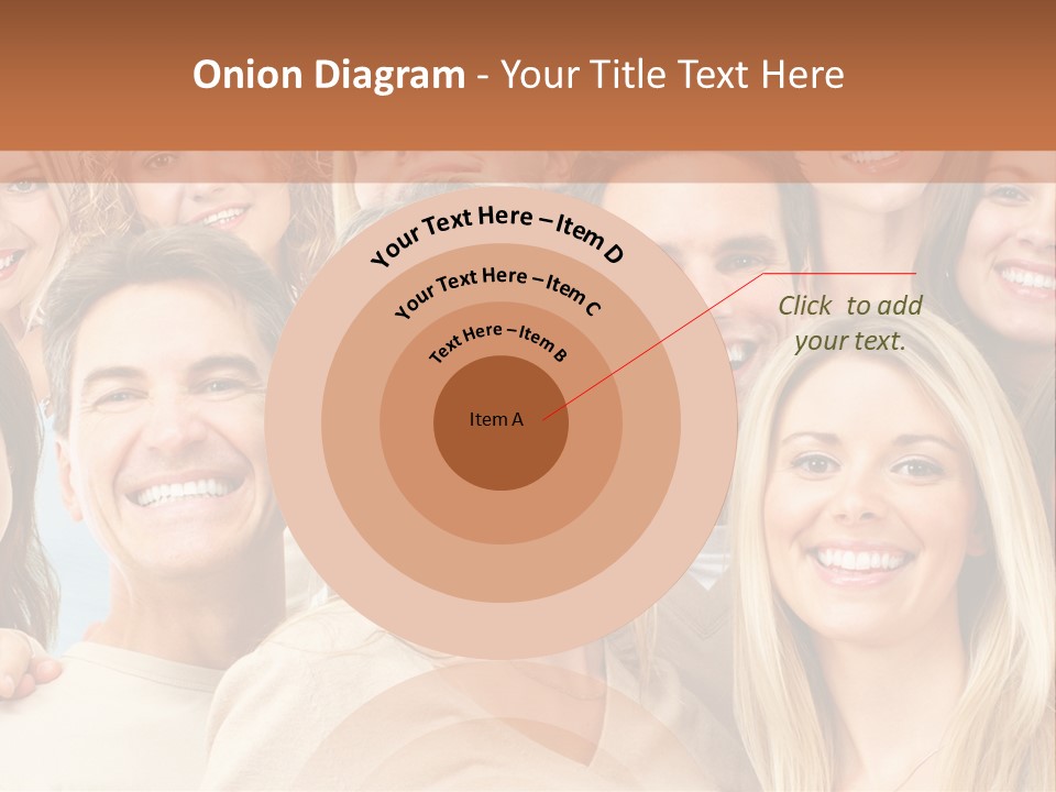 Faces Isolated Joyful PowerPoint Template