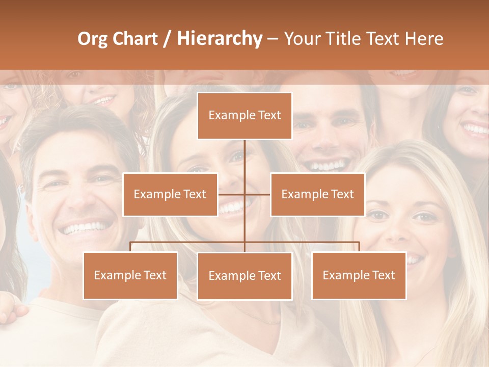 Faces Isolated Joyful PowerPoint Template