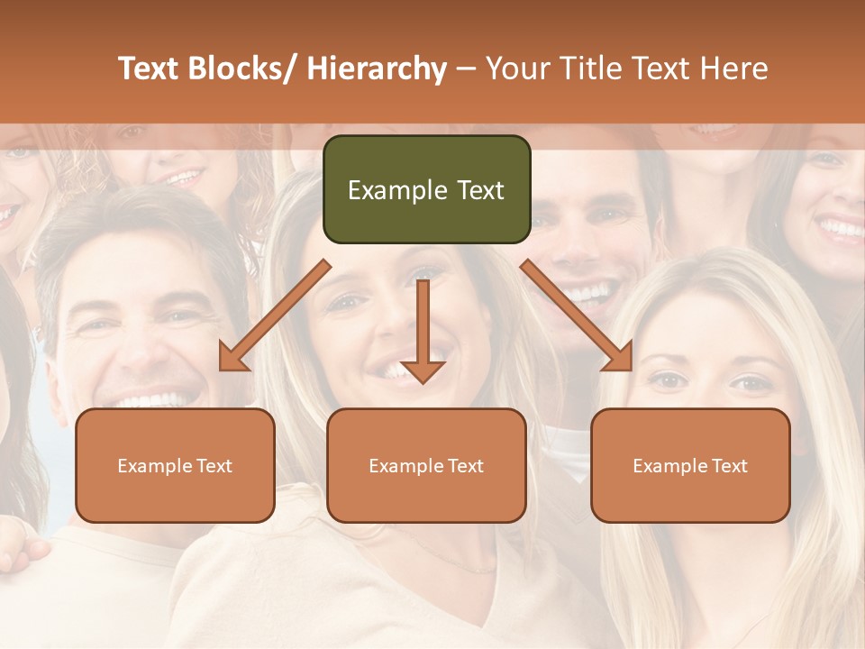 Faces Isolated Joyful PowerPoint Template