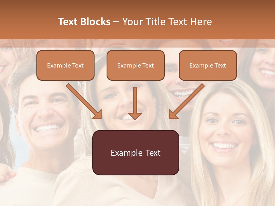 Faces Isolated Joyful PowerPoint Template