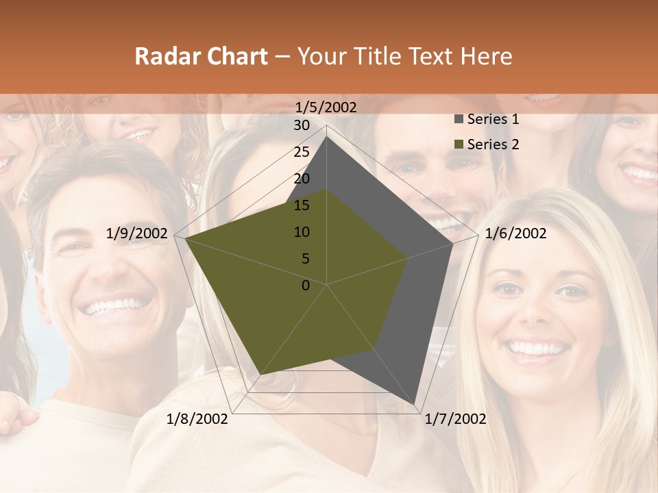 Faces Isolated Joyful PowerPoint Template