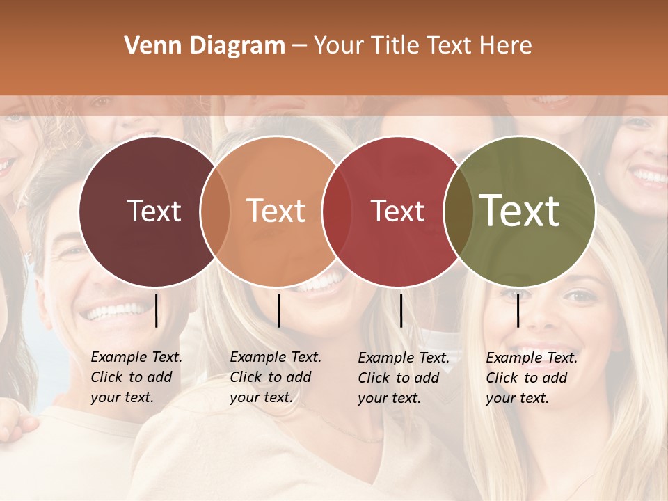 Faces Isolated Joyful PowerPoint Template