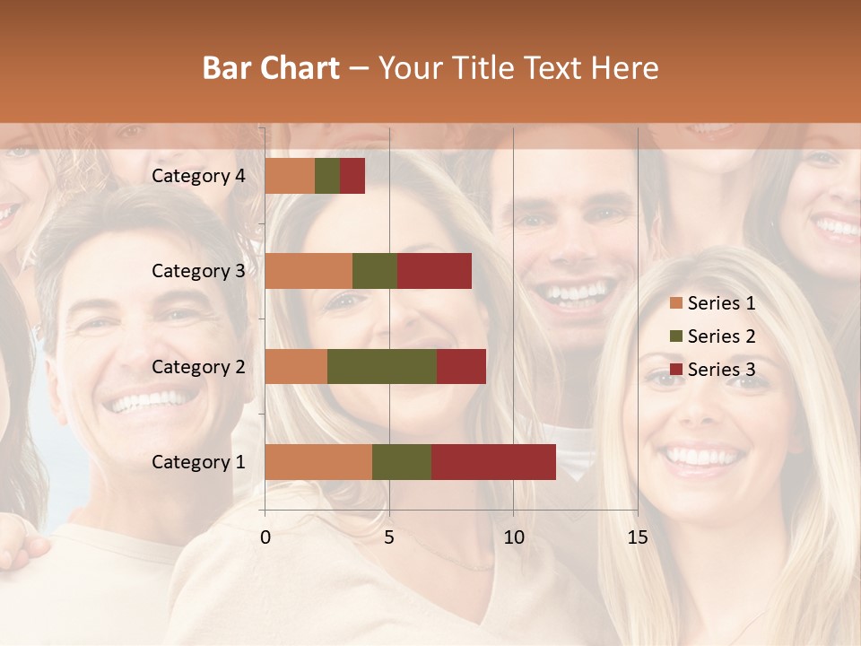 Faces Isolated Joyful PowerPoint Template