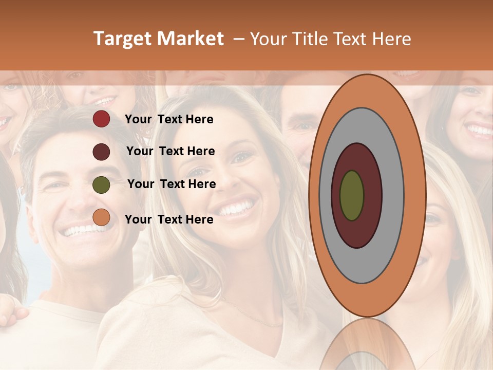 Faces Isolated Joyful PowerPoint Template