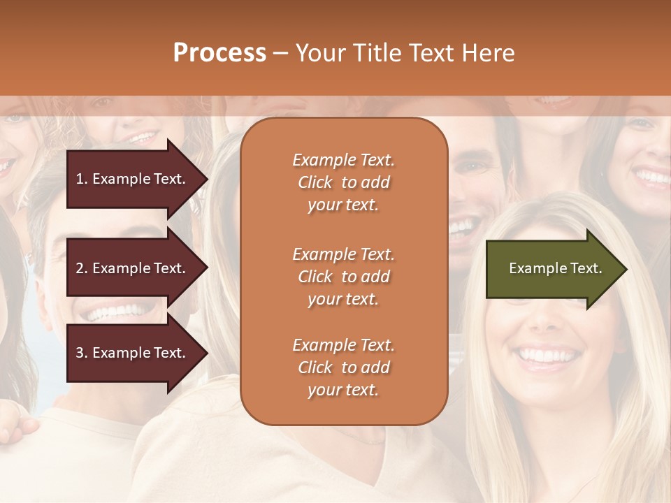 Faces Isolated Joyful PowerPoint Template