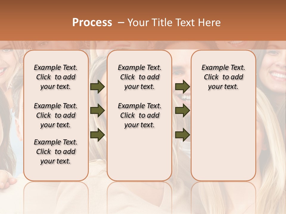 Faces Isolated Joyful PowerPoint Template