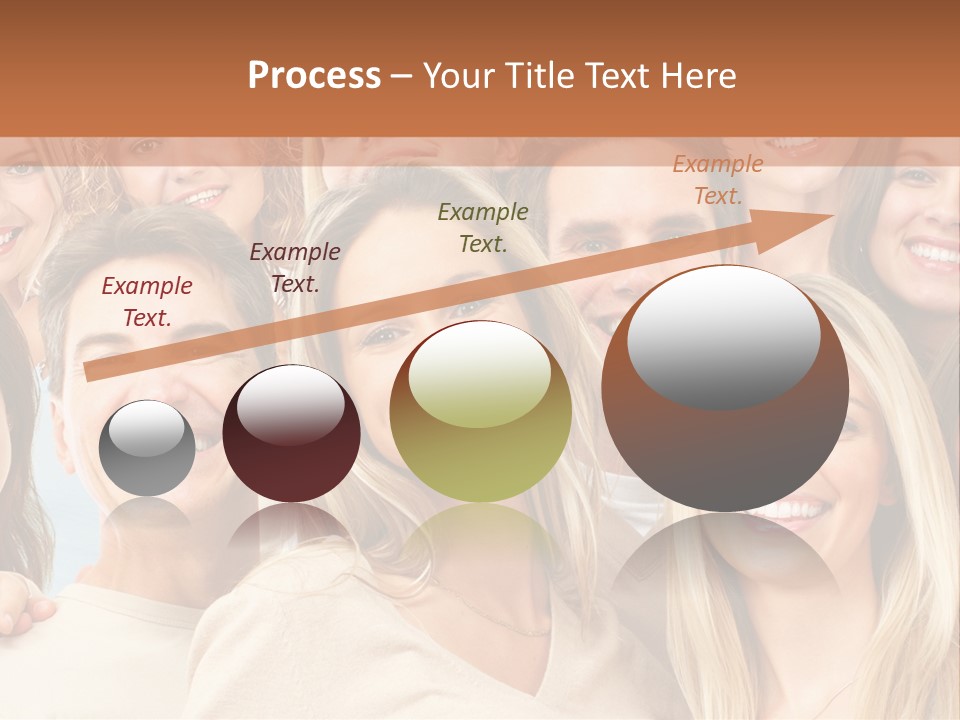 Faces Isolated Joyful PowerPoint Template