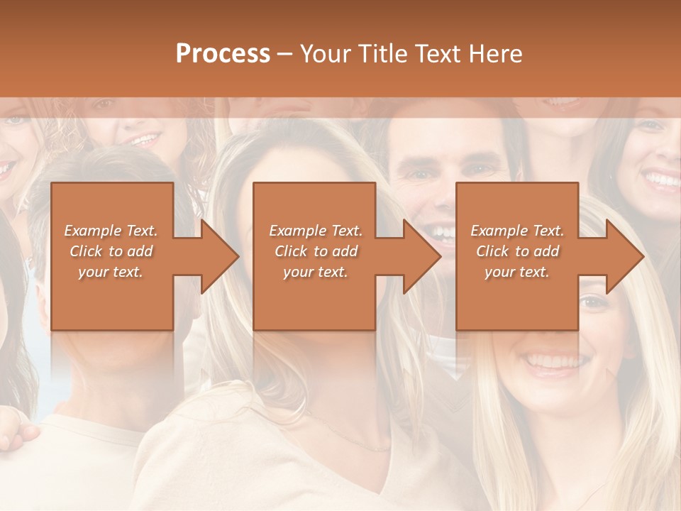 Faces Isolated Joyful PowerPoint Template