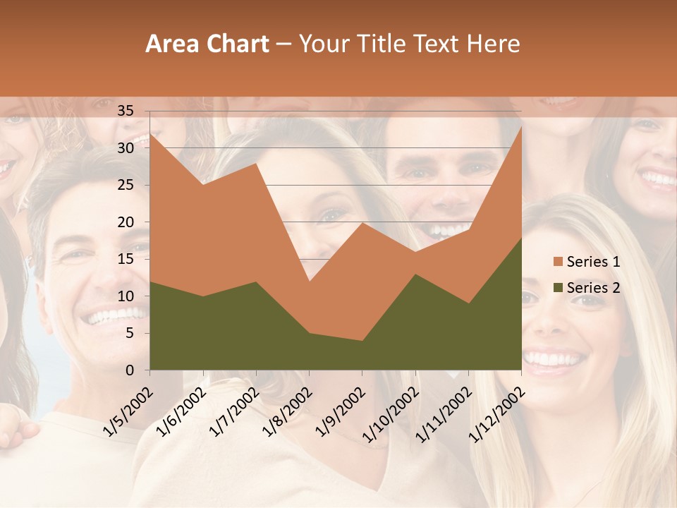 Faces Isolated Joyful PowerPoint Template