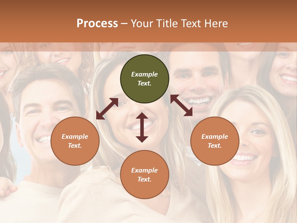 Faces Isolated Joyful PowerPoint Template