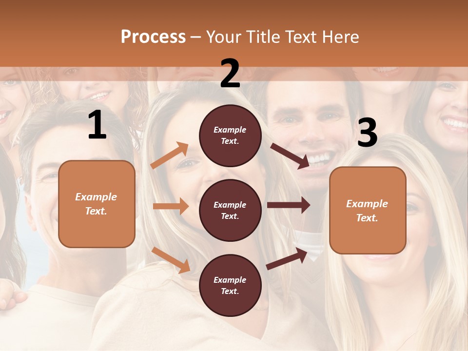 Faces Isolated Joyful PowerPoint Template