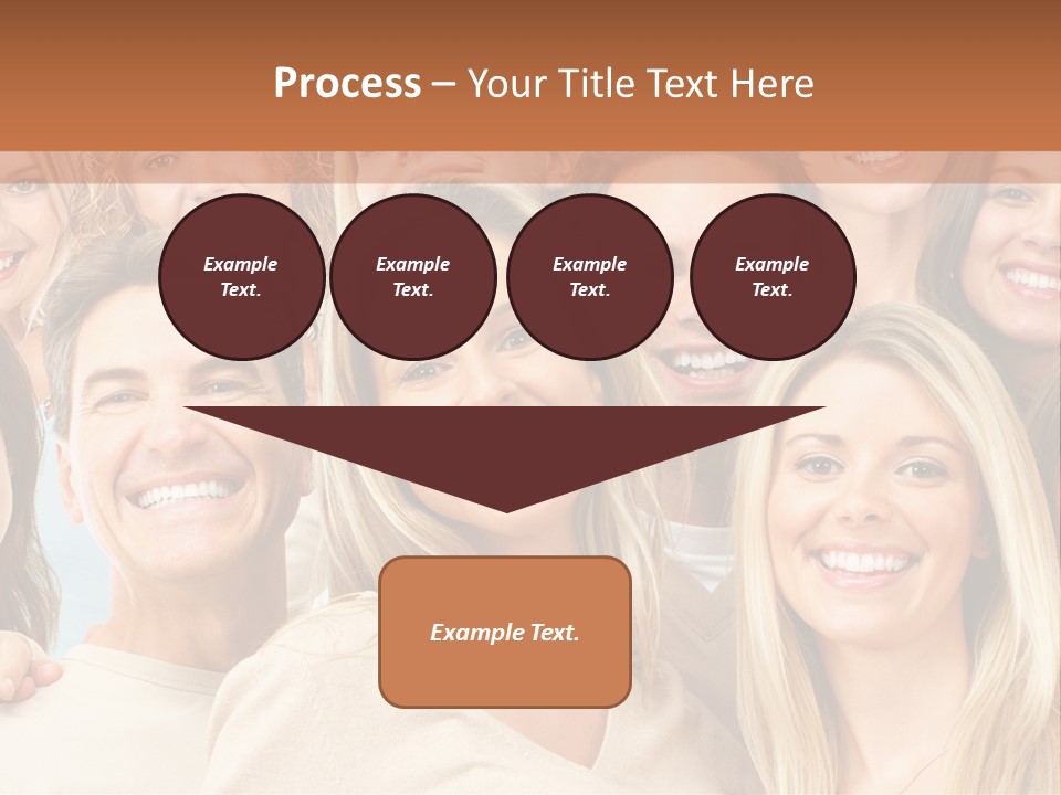 Faces Isolated Joyful PowerPoint Template