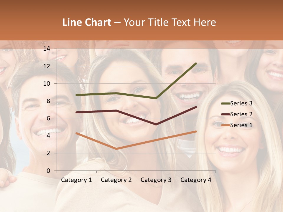 Faces Isolated Joyful PowerPoint Template