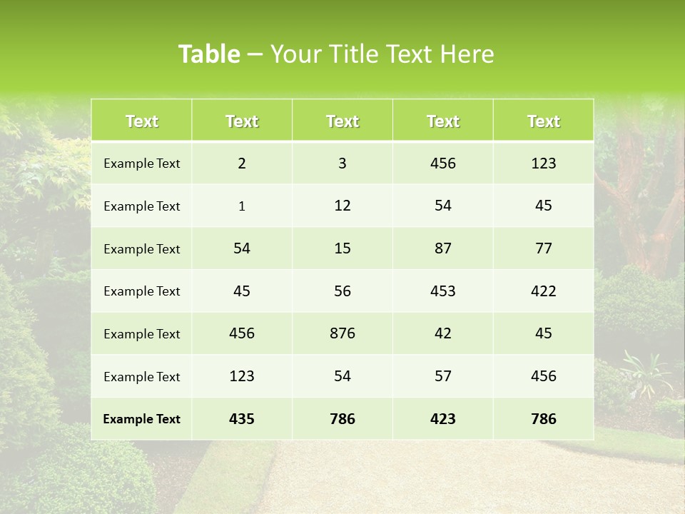 Commercial Landscaping PowerPoint Template