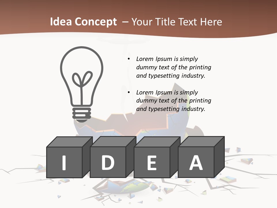 Year Collision Earth PowerPoint Template