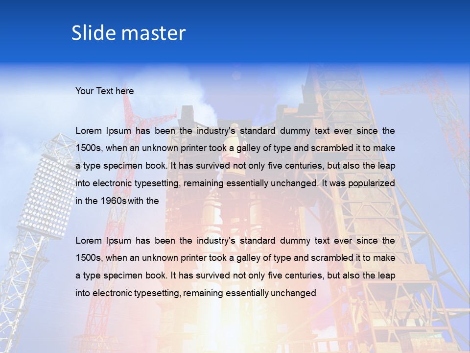 Flight Countdown Cosmonaut PowerPoint Template
