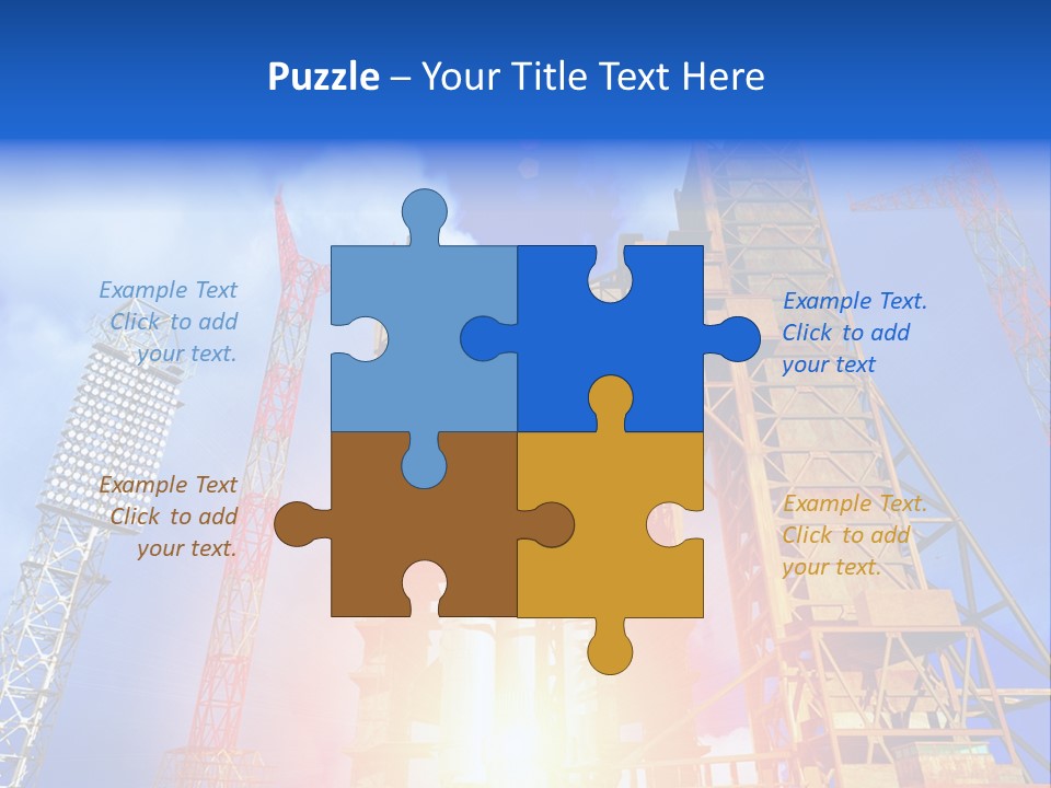 Flight Countdown Cosmonaut PowerPoint Template