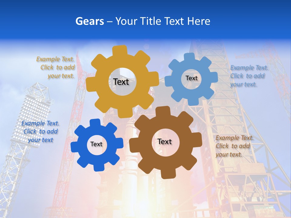 Flight Countdown Cosmonaut PowerPoint Template