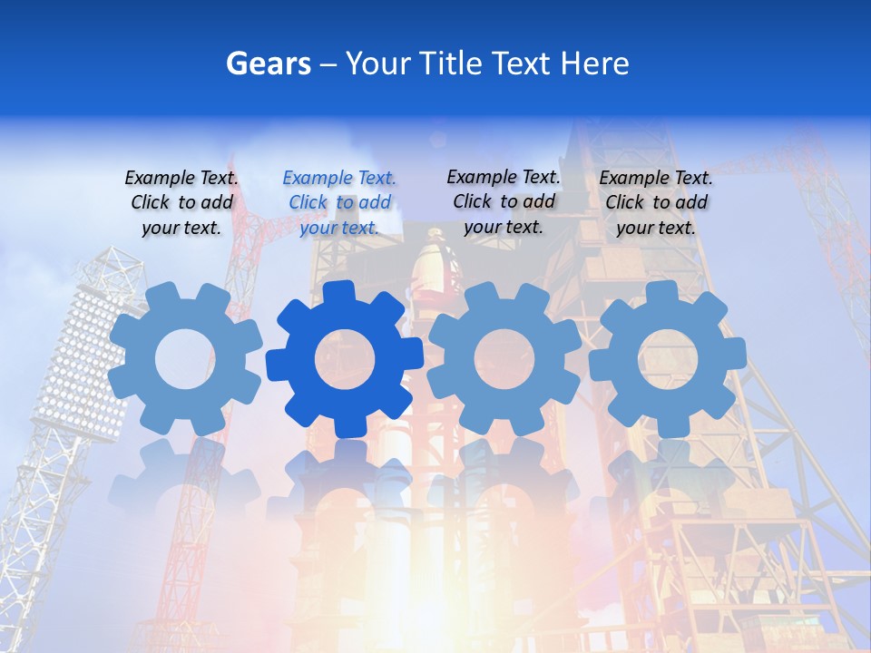 Flight Countdown Cosmonaut PowerPoint Template