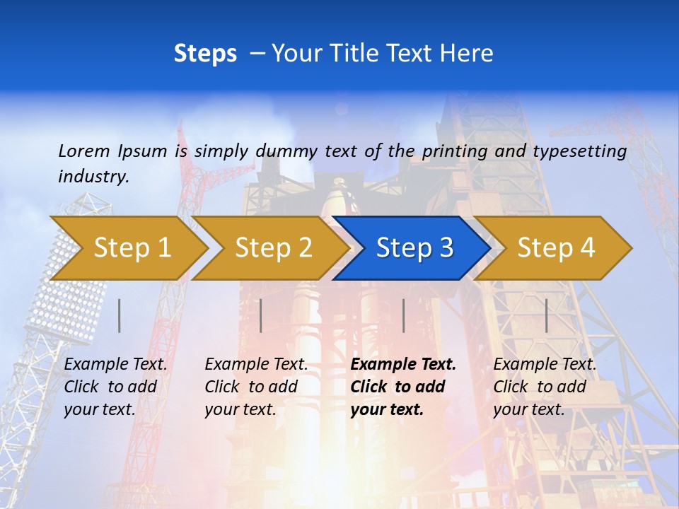 Flight Countdown Cosmonaut PowerPoint Template