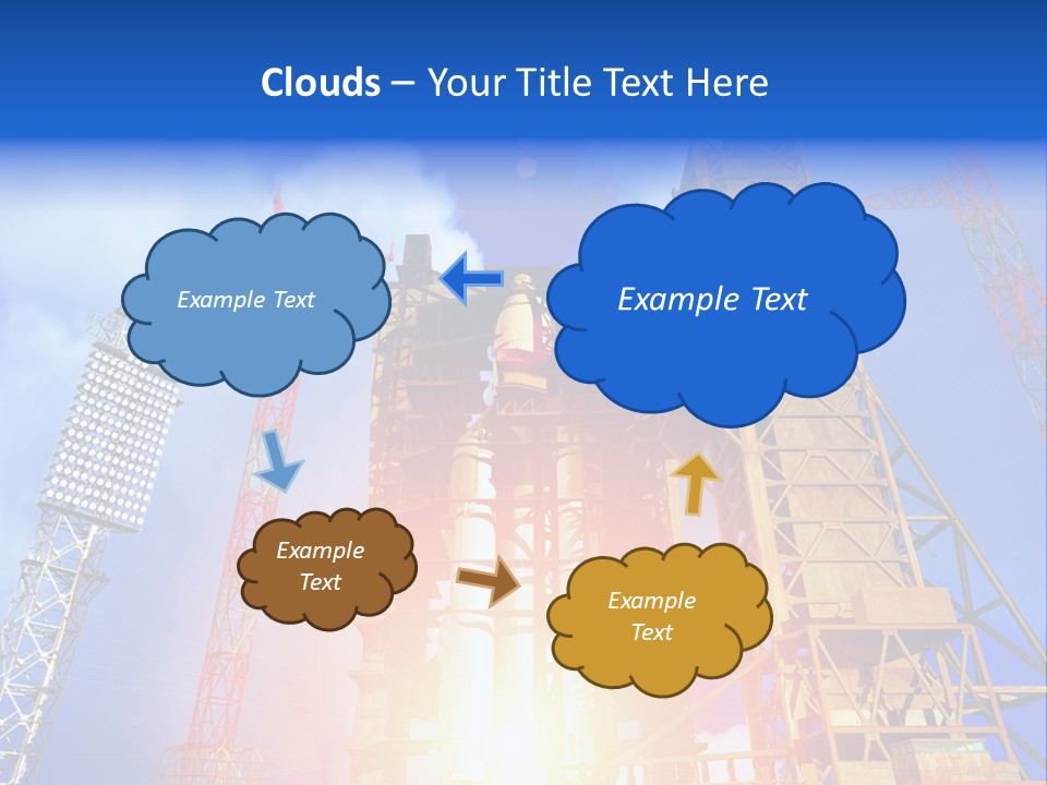 Flight Countdown Cosmonaut PowerPoint Template