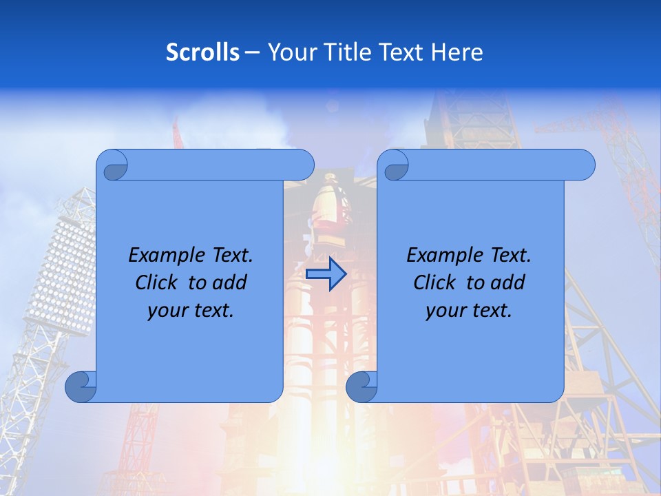 Flight Countdown Cosmonaut PowerPoint Template